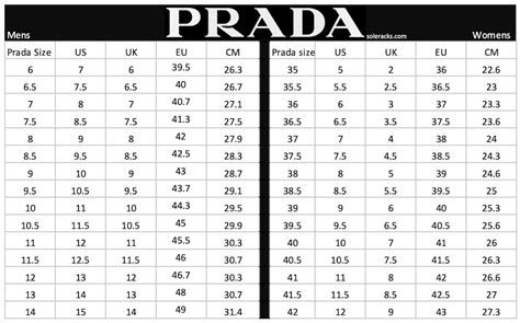 prada size guide.